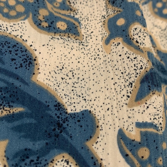 D’Allaird’s Vintage Office Blouse, Lightweight, Opaque, Long Sleeve, Blues - Picture 10 of 10